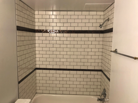 Some units with tile shower